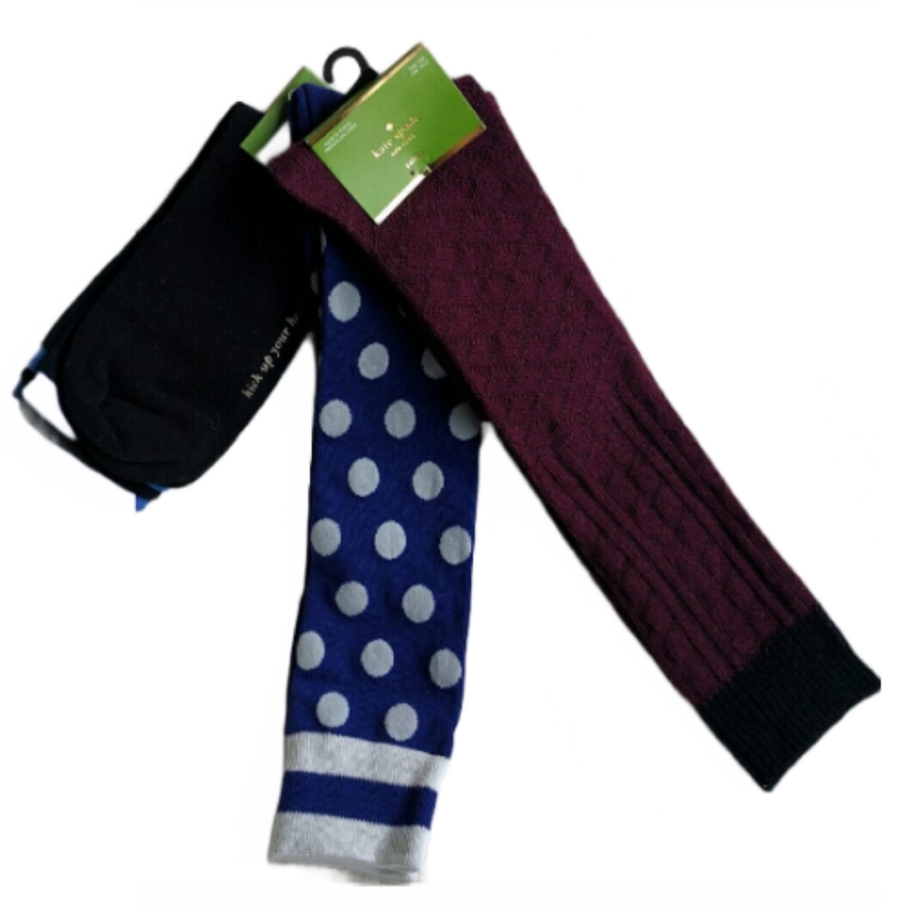 Kate Spade 3 sock bundle